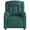 vidaXL Fauteuil de massage inclinable électrique Vert foncé Tissu