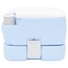 vidaXL Toilette de Camping Bleu Clair et Blanc 41,5 x 36,5 x 30 cm