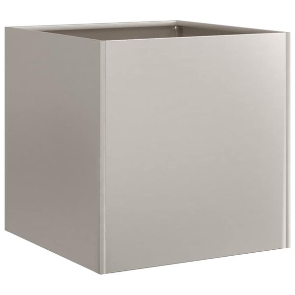 vidaXL Jardini&egrave;re rouill&eacute; 40x40x40 cm acier inoxydable