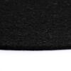 vidaXL Napperons 6 pcs Noir Plain 38 cm Rond Coton