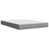 vidaXL Sommier &agrave; lattes de lit avec matelas Gris clair 160x200cm Tissu