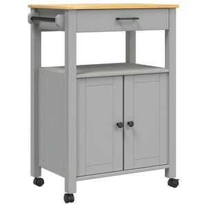 vidaXL Chariot de cuisine MONZA 60x40x88,5 cm bois massif de pin