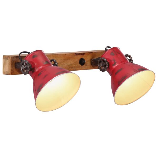 vidaXL Lampe murale 25 W rouge d&eacute;lav&eacute; 45x25 cm E27