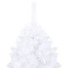 vidaXL Arbre de Noël artificiel pré-éclairé et boules blanc 120 cm PVC