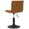 vidaXL Tabouret de bar Marron Velours
