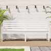 vidaXL Banc de jardin blanc 203,5x48x91,5 cm bois massif de pin
