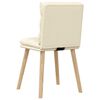 vidaXL Chaises à manger lot de 6 crème tissu
