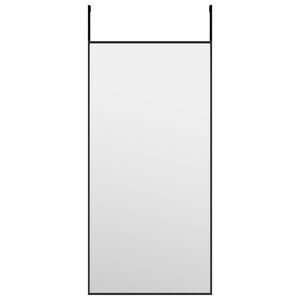vidaXL Miroir de porte Noir 30x60 cm Verre et aluminium