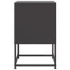 vidaXL Table de chevet noir 36x39x60,5 cm acier