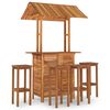 vidaXL Ensemble de bar de jardin 5 pcs Bois d'acacia solide