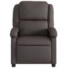 vidaXL Fauteuil inclinable marron fonc&eacute; cuir v&eacute;ritable