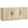 vidaXL Meuble TV Ch&ecirc;ne Sonoma 99 x 34,5 x 47 cm Bois d'ing&eacute;nierie