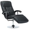 vidaXL Fauteuil TV noir similicuir