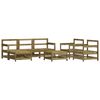 vidaXL Salon de jardin 7 pcs bois de pin impr&eacute;gn&eacute;