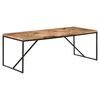 vidaXL Table à dîner 200x90x76 cm Bois massif d'acacia et de manguier