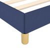 vidaXL Cadre de lit avec t&ecirc;te de lit sans matelas bleu 160x200cm tissu