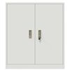 vidaXL Armoire de rangement Blanc 80 x 40 x 90 cm Acier