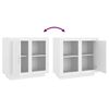 vidaXL Buffet Blanc 80x40x75 cm