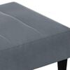 vidaXL Repose-pied gris fonc&eacute; 77x55x31 cm velours