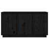 vidaXL Buffet Noir 111x34x60 cm Bois massif de pin