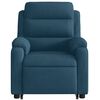 vidaXL Fauteuil de massage inclinable Bleu Velours