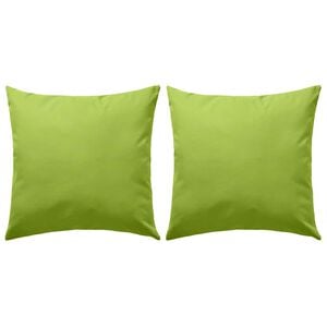 vidaXL Oreiller d'ext&eacute;rieur lot de 2 45 x 45 cm Vert pomme