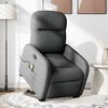 vidaXL Fauteuil de massage inclinable Gris fonc&eacute; Tissu