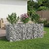 vidaXL Lit sur&eacute;lev&eacute; gabion Argent&eacute; 150 x 50 x 60 cm Acier galvanis&eacute;