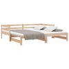 vidaXL Lit de jour et lit gigogne sans matelas 90x200 cm bois massif