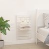 vidaXL Étagères de chevet murales 2 pcs Blanc Bois de pin massif