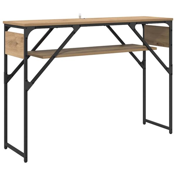 vidaXL TableConsole Ch&ecirc;ne artisanal 105x30x75cm Bois d'ing&eacute;nierie