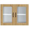 vidaXL Armoire murale de cuisine avec porte en verre Lucca