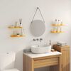vidaXL &Eacute;tag&egrave;re flottante 4 pcs Jaune moutarde 40 x 18 x 2,5 cm Acier