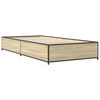 vidaXL Cadre de lit sans matelas chêne sonoma 75x190 cm