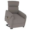 vidaXL Fauteuil de massage Taupe Tissu