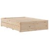 vidaXL Cadre de lit sans matelas avec tiroirs 160x200 cm bois de pin