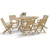 vidaXL Ensemble &agrave; manger de jardin 7 pcs Bois d'acacia solide