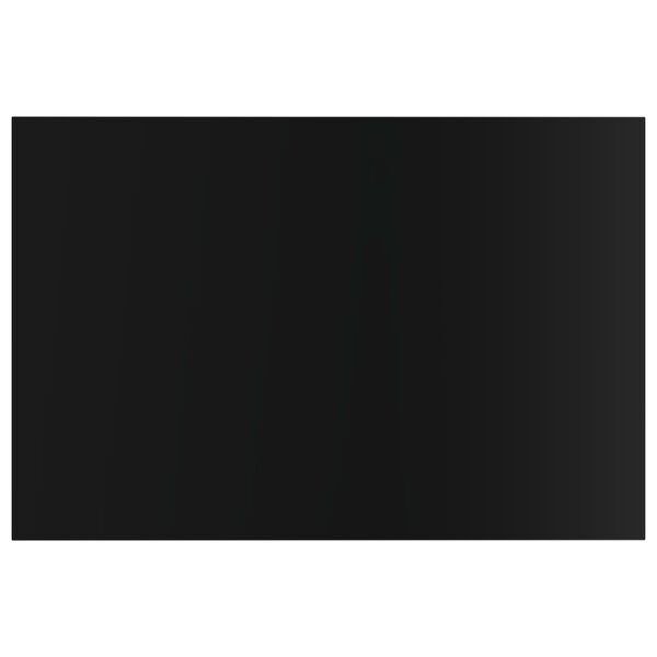 vidaXL Panneaux biblioth&egrave;que 8 pcs Noir brillant 60x40x1,5cm Agglom&eacute;r&eacute;