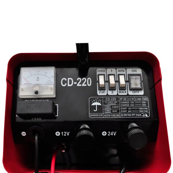 Chargeur d&eacute;marreur de batterie 12/24V