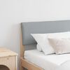 vidaXL T&ecirc;te de lit capitonn&eacute;e Gris clair 200 cm Pin massif