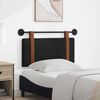 vidaXL T&ecirc;te de lit suspendue Uni Noir 90 x 55 x 5 cm PU antique