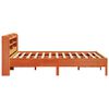 vidaXL Cadre de lit sans matelas cire marron 135x190cm bois pin massif