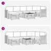 vidaXL Ensembles de canap&eacute;s avec coussin 8 pcs Naturel et Anthracite