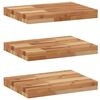 vidaXL &Eacute;tag&egrave;res flottantes 3 pcs 40x30x4 cm acacia massif &agrave; l'huile