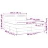vidaXL Lit &agrave; ressorts avec matelas Cappuccino 200 x 200 cm Simili cuir