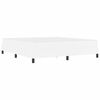 vidaXL Cadre de lit avec matelas Blanc pur 180 x 200 cm tissu