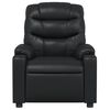 vidaXL Fauteuil inclinable Noir Similicuir