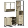 vidaXL Ensemble de meubles de salle de bain 3 pcs ch&ecirc;ne sonoma