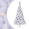 vidaXL Sapin de No&euml;l artificiel avec 300 LED Blanc 210 cm PVC et Acier