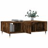 vidaXL Table basse chêne fumé 104x60x35 cm bois d'ingénierie